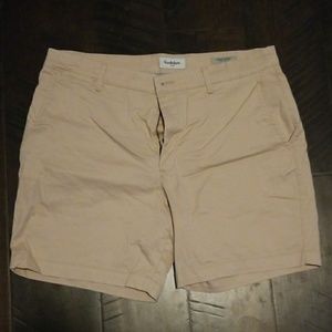 Men's Flat Front Khaki Shorts 34